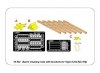 Aber 16052 Barrel cleaning rods with brackets for Tiger II (1:16)